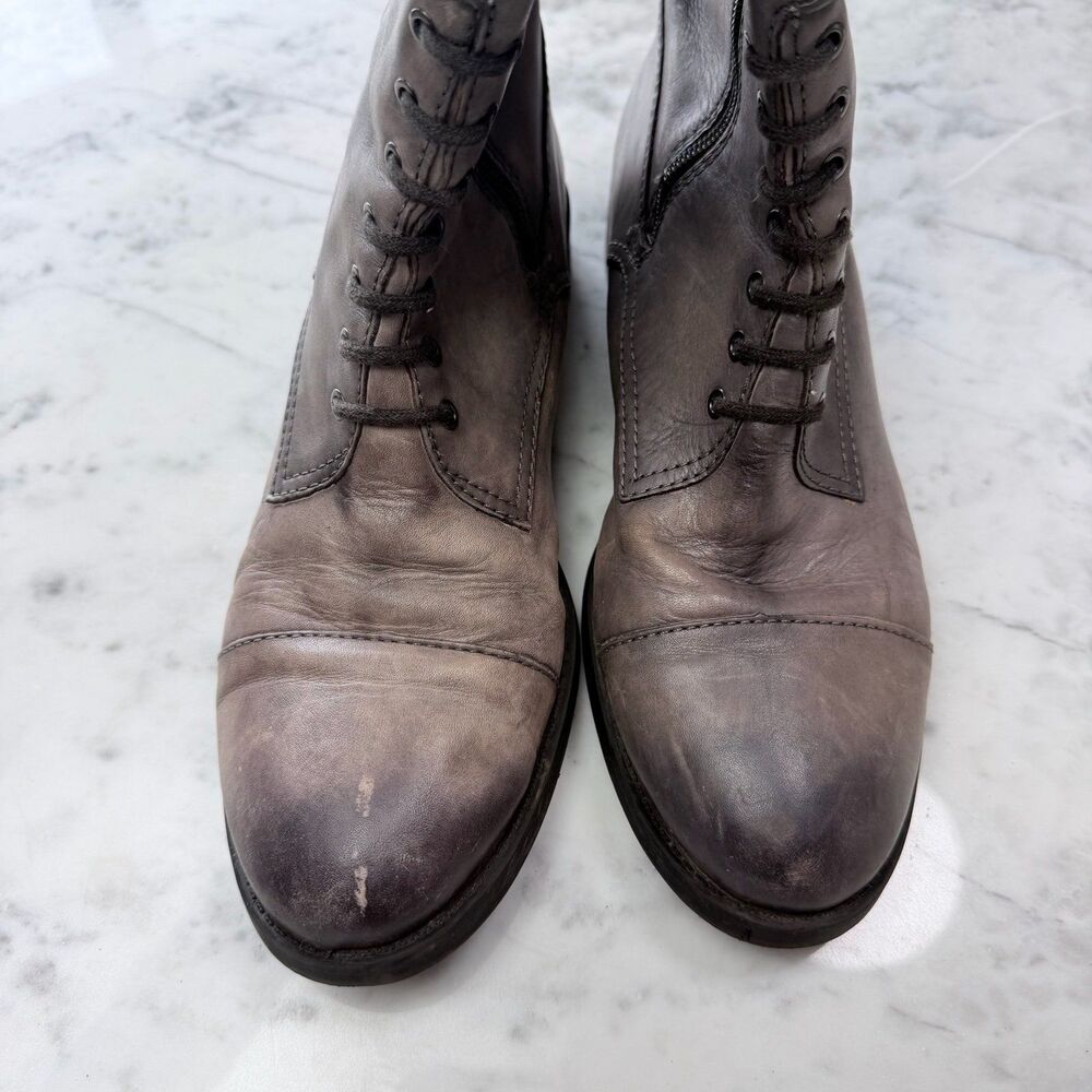 Vince Camuto Washed Gray buckled combat boots by Vince Camuto size 10M - Picture 3 of 11